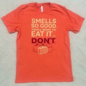 Buff City Soap Pumpkin Tee Shirt - Orange - Medium - Used in Good Condition